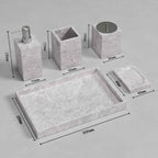 AUSAULAC Hermes Grey marble bathroom suite in elegant setting - Modern Luxury Design
