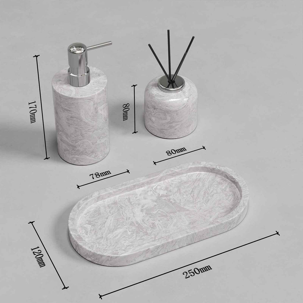 The Grey Arabescato Marble Diffuser Suite - Ausaulac