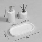 AUSAULAC Jazz White marble bathroom suite in elegant setting - Modern Luxury Design