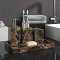 The Dark Emperador Marble Vanity Suite