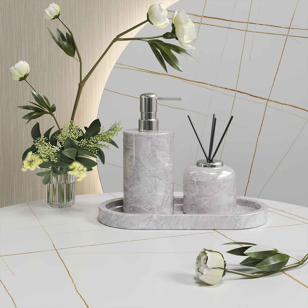 The Grey Arabescato Marble Diffuser Suite - Ausaulac