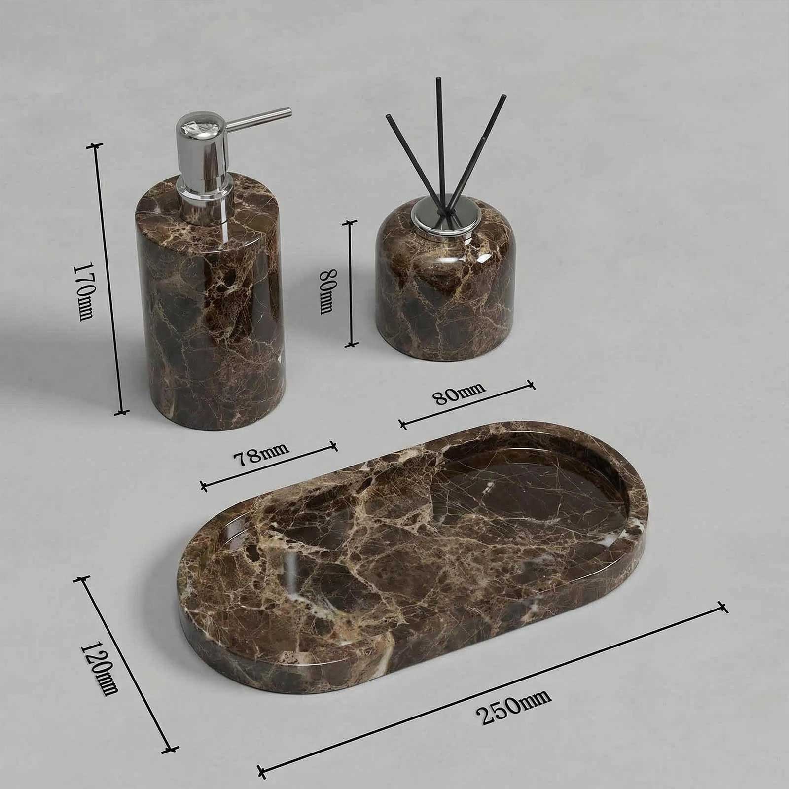 The Dark Emperador Marble Diffuser Suite