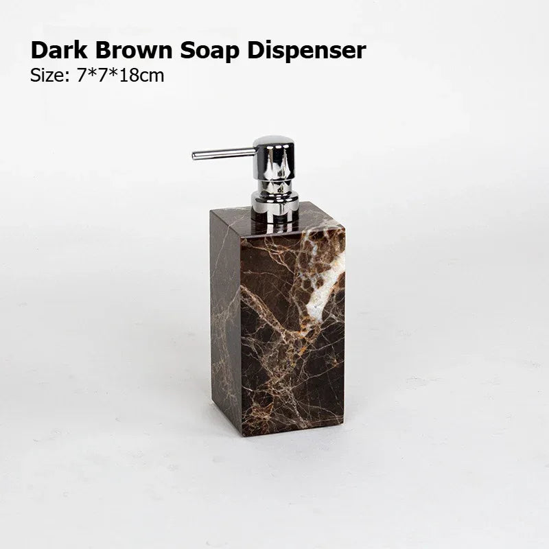AUSAULAC Dark Emperador Marble Bathroom Accessory - View 9