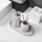 AUSAULAC Hermes Grey marble bathroom suite in elegant setting - Modern Luxury Design