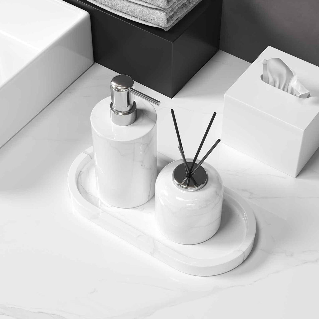 The Jazz White Marble Diffuser Suite - Ausaulac