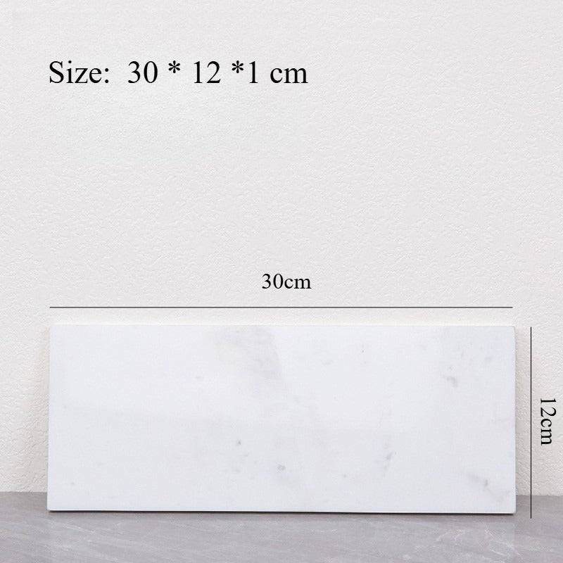 AUSAULAC Luxury Marble Bathroom Set - Soap Dispenser, Tissue Box & Tray | Light Luxury Hotel Style