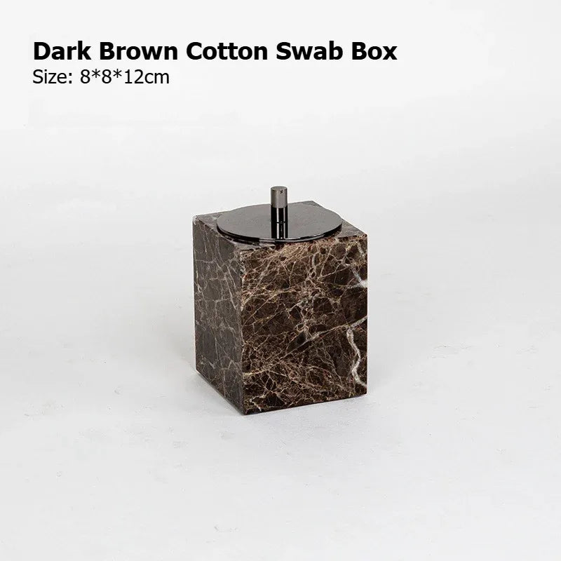 AUSAULAC Dark Emperador Marble Bathroom Accessory - View 16