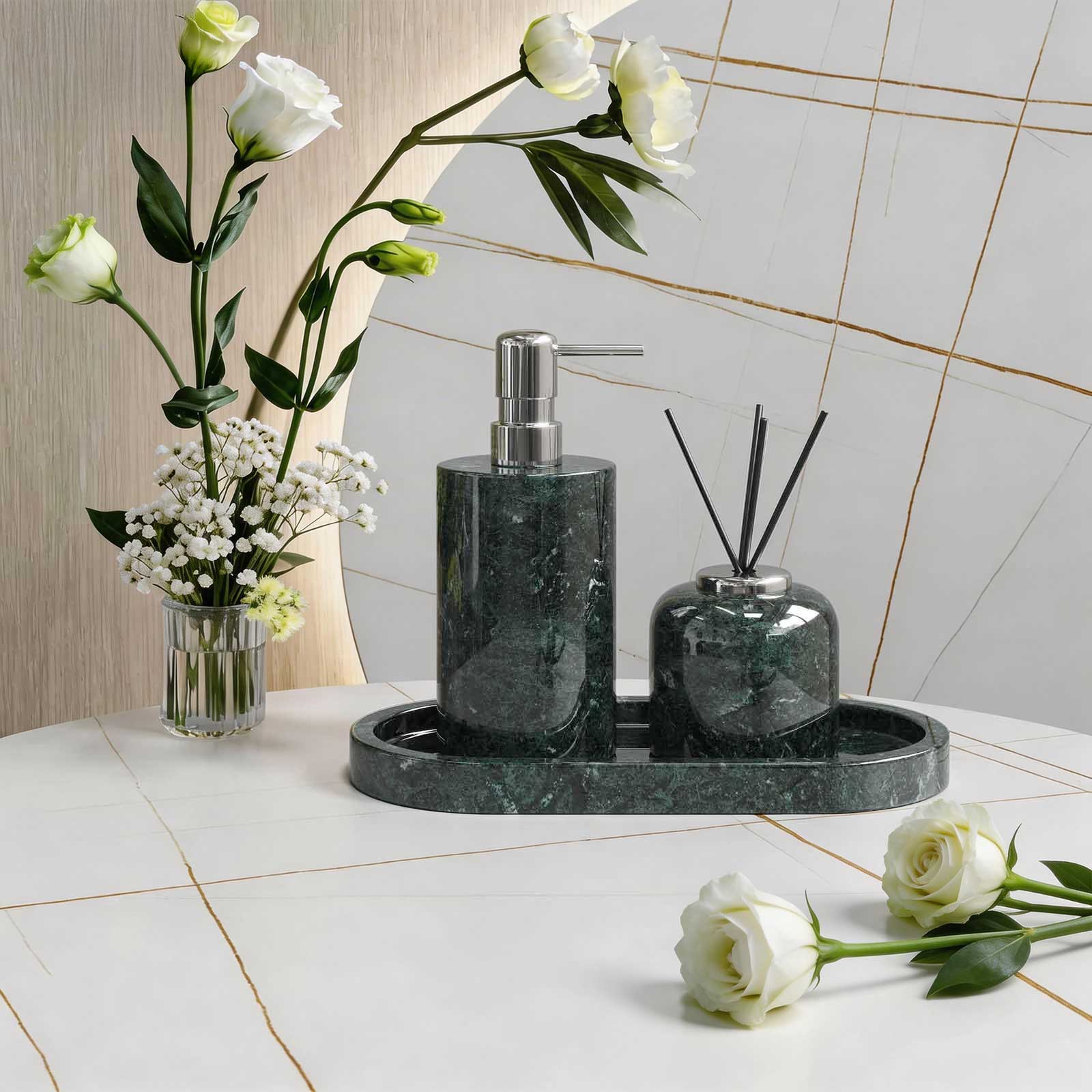 The Emerald Oval Marble Suite