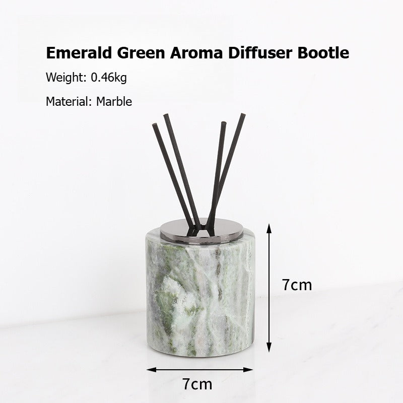 AUSAULAC Luxury Marble Bathroom Set - Soap Dispenser, Tissue Box & Tray | Light Luxury Hotel Style