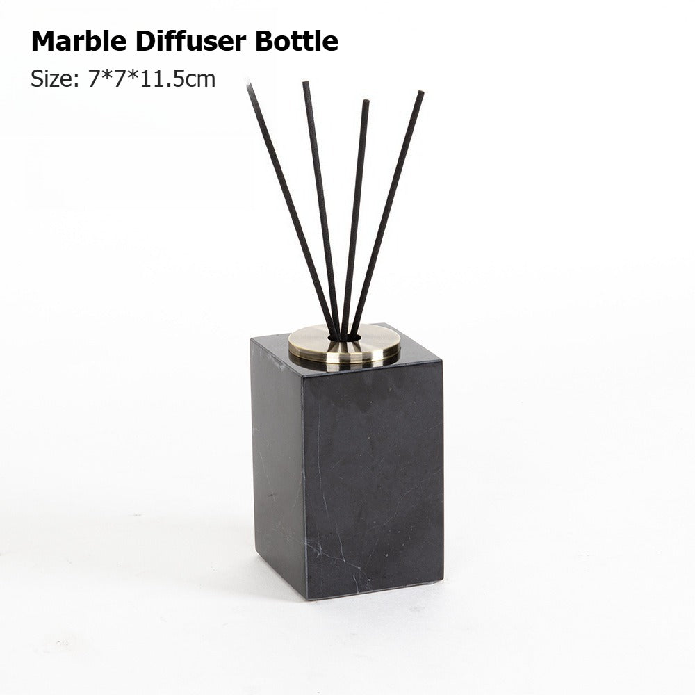 AUSAULAC Luxury Marble Bathroom Set - Soap Dispenser, Tissue Box & Tray | Light Luxury Hotel Style