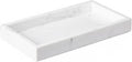 Ausaulac Jazz White Natural Marble Vanity Tray - Heavyweight Handcrafted Stone Organizer for Bathroom & Dresser
