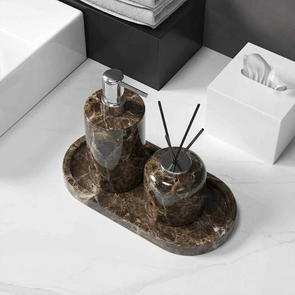 The Dark Emperador Marble Diffuser Suite