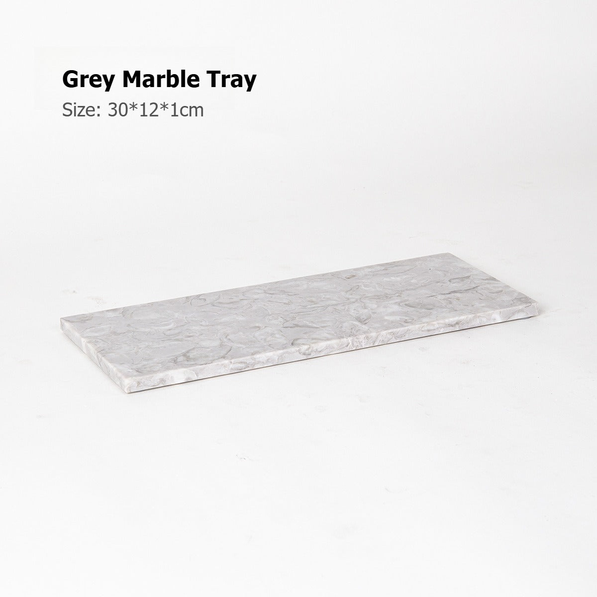 AUSAULAC Luxury Marble Bathroom Set - Soap Dispenser, Tissue Box & Tray | Light Luxury Hotel Style