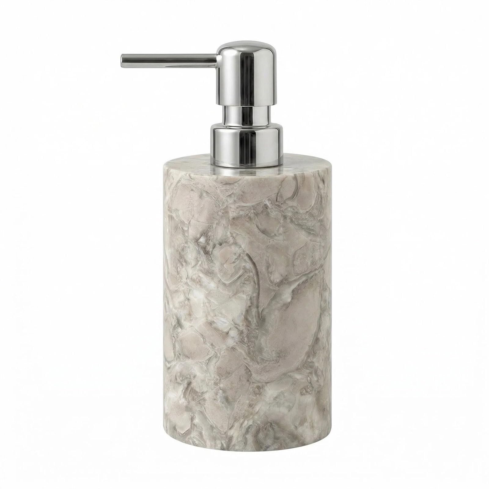 Marble Soap Dispenser, Hand Soap Dispenser for Bathroom Kitchen Countertop - Lotion and Liquid Soap Dispenser (1, Coffee)