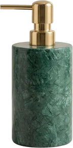 Marble Soap Dispenser, Hand Soap Dispenser for Bathroom Kitchen Countertop - Lotion and Liquid Soap Dispenser (1, Green)