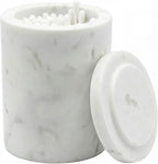 Jazz White Marble Canister Round