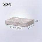 Natural Marble Soap Dish - 1.1lb Heavyweight Solid Base Soap Holder for Bathroom Vanity & Kitchen Sink - Non-Slip Handcrafted Stone Tray Shields Countertop Surfaces(Gray)