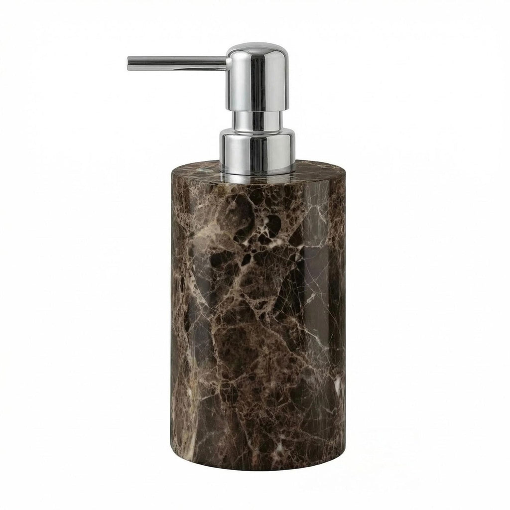 Marble Soap Dispenser, Hand Soap Dispenser for Bathroom Kitchen Countertop - Lotion and Liquid Soap Dispenser (1, Grey)