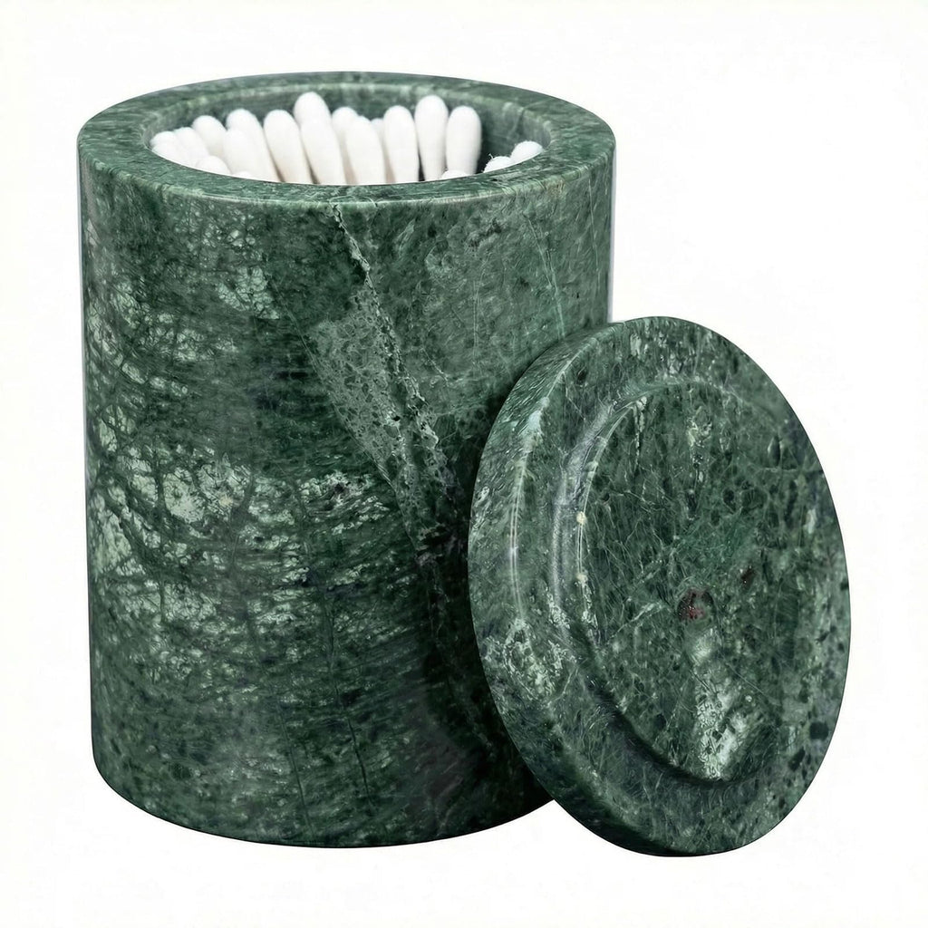 Dark Emperador Marble Canister Round