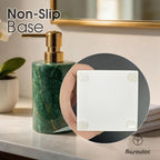 Marble Soap Dispenser, Hand Soap Dispenser for Bathroom Kitchen Countertop - Lotion and Liquid Soap Dispenser (1, Green)