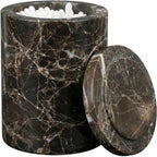 Dark Emperador Marble Canister Round