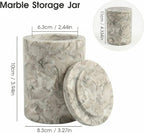 Hermes Grey Marble Canister Round