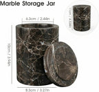 Dark Emperador Marble Canister Round
