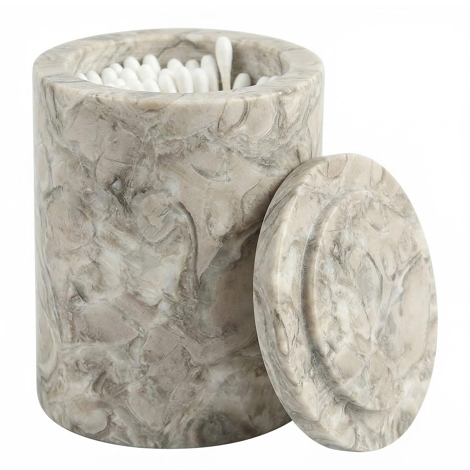 Dark Emperador Marble Canister Round