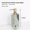 Round lotion bottle bronze nozzle