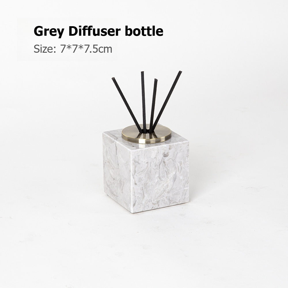 AUSAULAC Luxury Marble Bathroom Set - Soap Dispenser, Tissue Box & Tray | Light Luxury Hotel Style