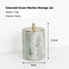 Round cotton swab jar bronze lid