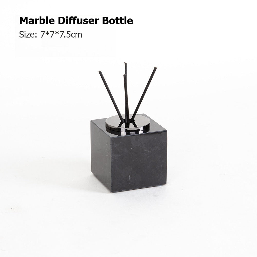 AUSAULAC Luxury Marble Bathroom Set - Soap Dispenser, Tissue Box & Tray | Light Luxury Hotel Style