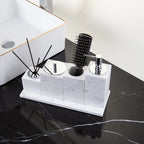 AUSAULAC Jazz White marble bathroom suite in elegant setting - Modern Luxury Design