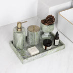 AUSAULAC Emerald Green marble bathroom suite in elegant setting - Modern Luxury Design