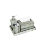 AUSAULAC Emerald Green marble bathroom suite in elegant setting - Modern Luxury Design