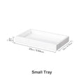 AUSAULAC Genuine 100% Solid Marble Vanity Tray - Luxury Natural Stone Decorative Tray for Bathroom, Kitchen & Jewelry Organizer - Ausaulac