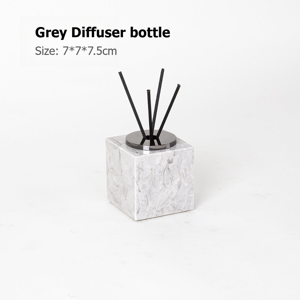 AUSAULAC Luxury Marble Bathroom Set - Soap Dispenser, Tissue Box & Tray | Light Luxury Hotel Style