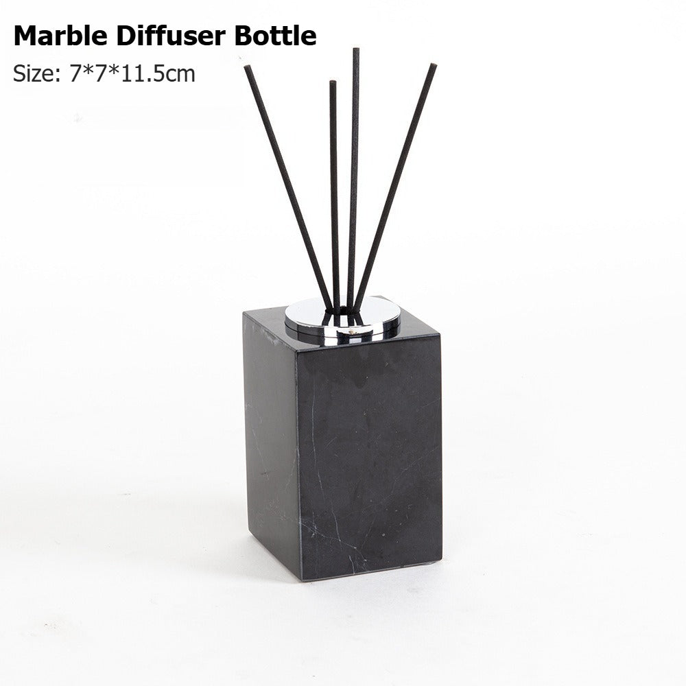 AUSAULAC Luxury Marble Bathroom Set - Soap Dispenser, Tissue Box & Tray | Light Luxury Hotel Style