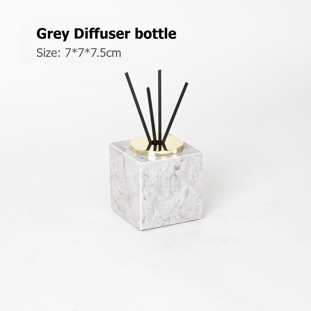 AUSAULAC Luxury Marble Bathroom Set - Soap Dispenser, Tissue Box & Tray | Light Luxury Hotel Style