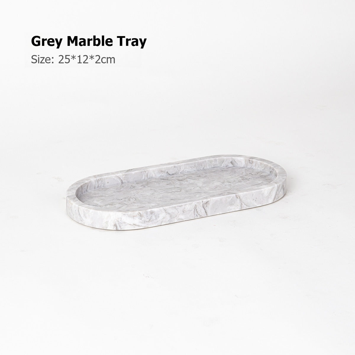 AUSAULAC Luxury Marble Bathroom Set - Soap Dispenser, Tissue Box & Tray | Light Luxury Hotel Style